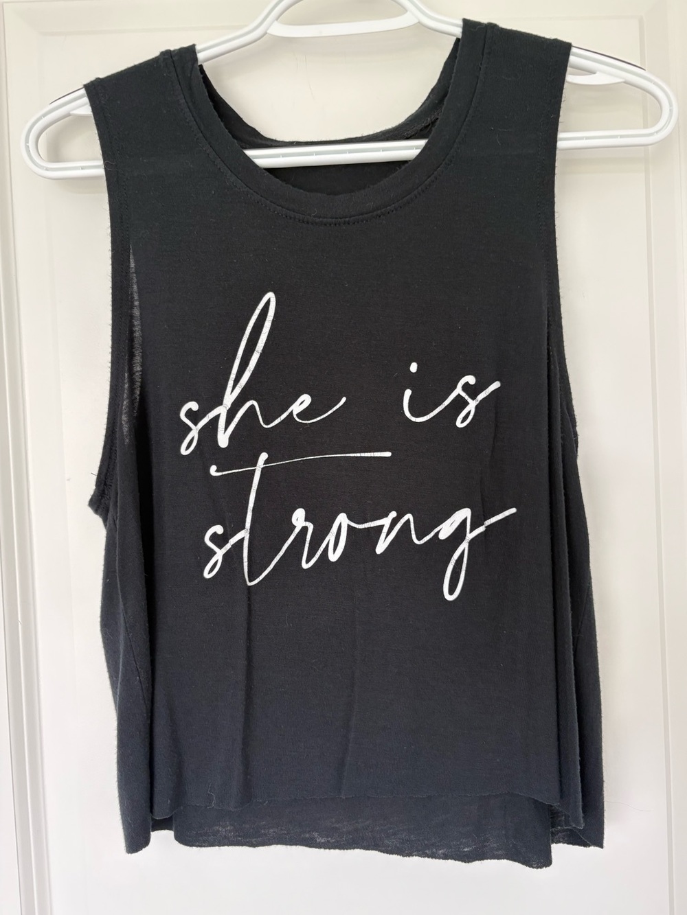 She is strong Muscle Tee - medium